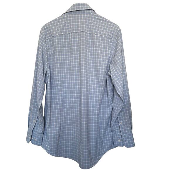 Mizzen Main Classic Fit Button Down Plaid Check Shirt Office Preppy Size Medium - Picture 2 of 5